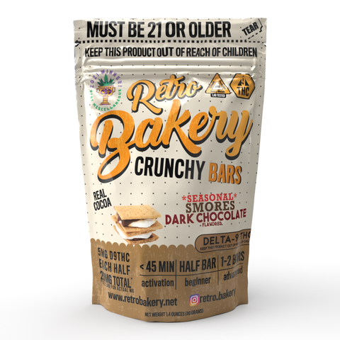 Retro Bakery Crunchy Bar - Smores Dark Chocolate - 2 Pack - 20MG Delta-9 THC
